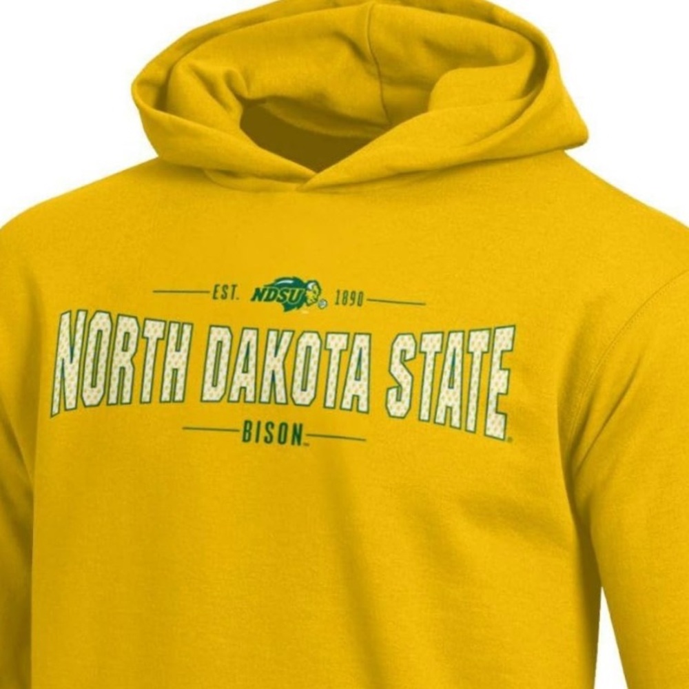 NWT [Champion] North Dakota State Bison NCAA Collegiate Hood Sweatshirt Y M 7/8 - Picture 3 of 8